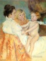 Mother Sara and the Baby counterproof mothers children Mary Cassatt